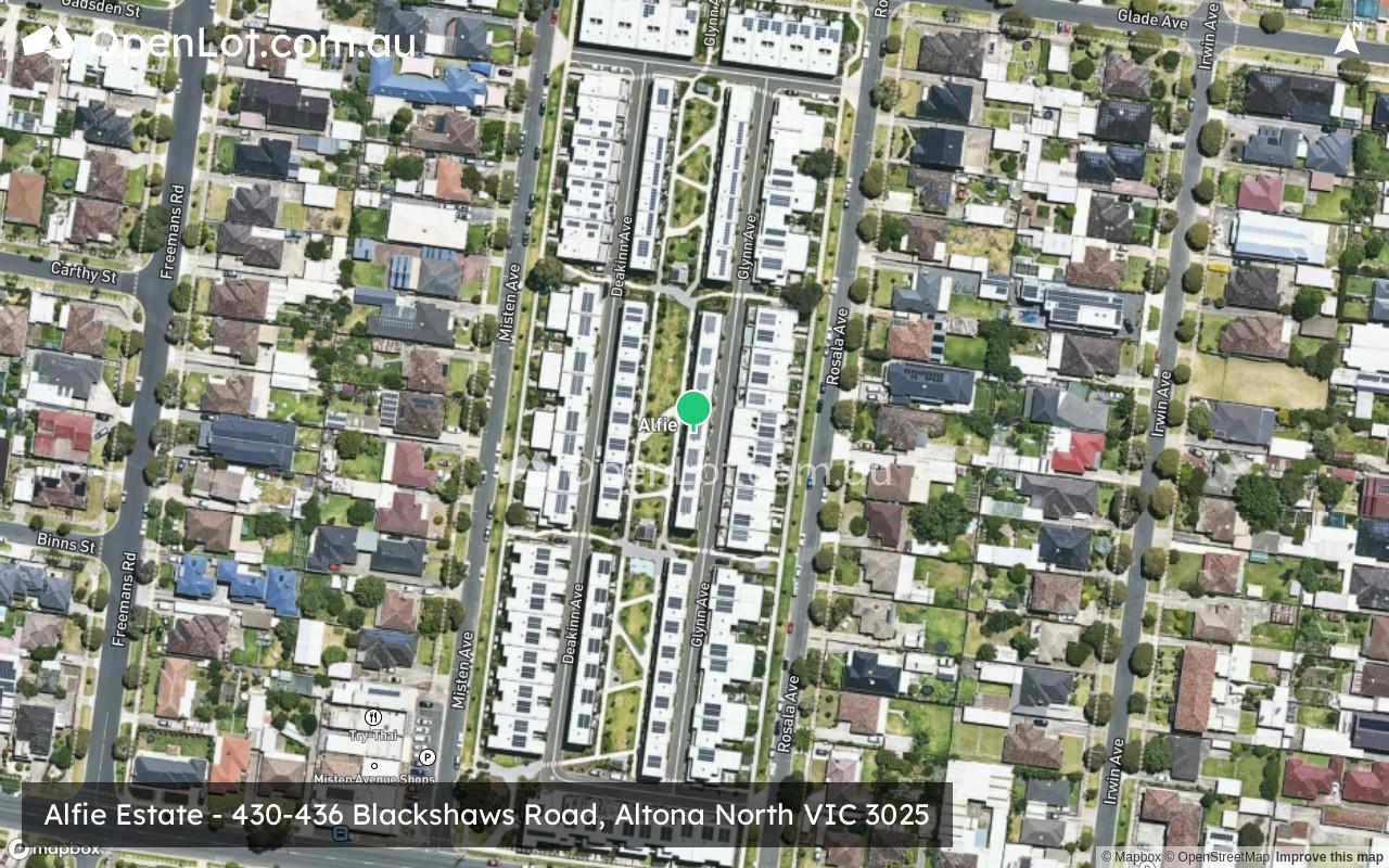 Satellite image for Alfie Estate - 430-436 Blackshaws Road, Altona North VIC 3025