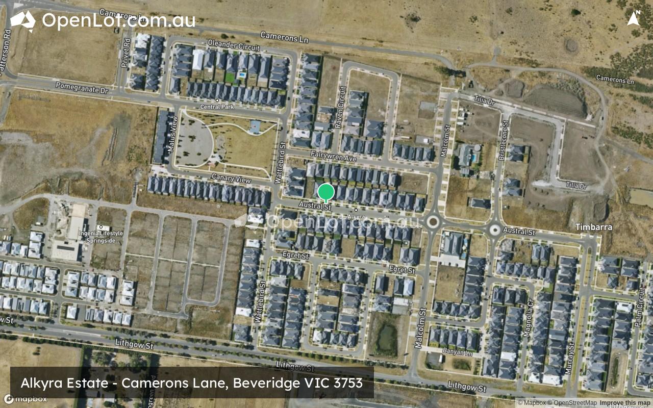 Satellite image for Alkyra Estate - Camerons Lane, Beveridge VIC 3753