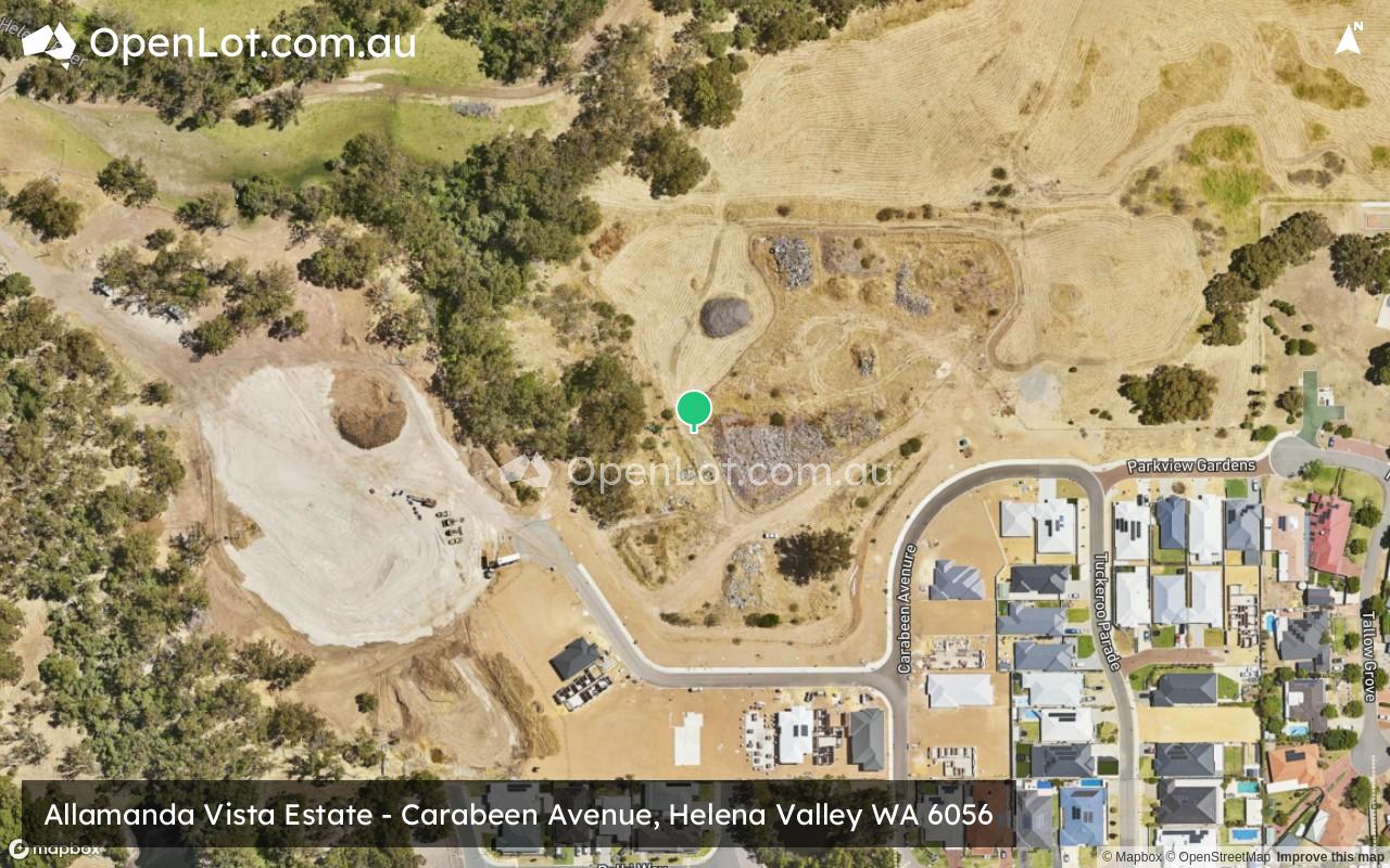 Satellite image for Allamanda Vista Estate - Carabeen Avenue, Helena Valley WA 6056