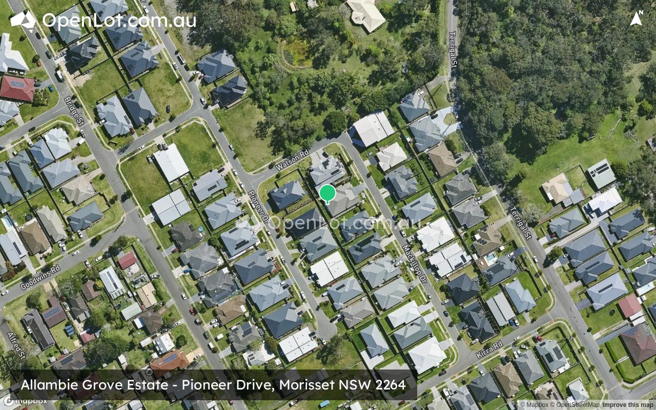 Satellite image for Allambie Grove Estate - Pioneer Drive, Morisset NSW 2264