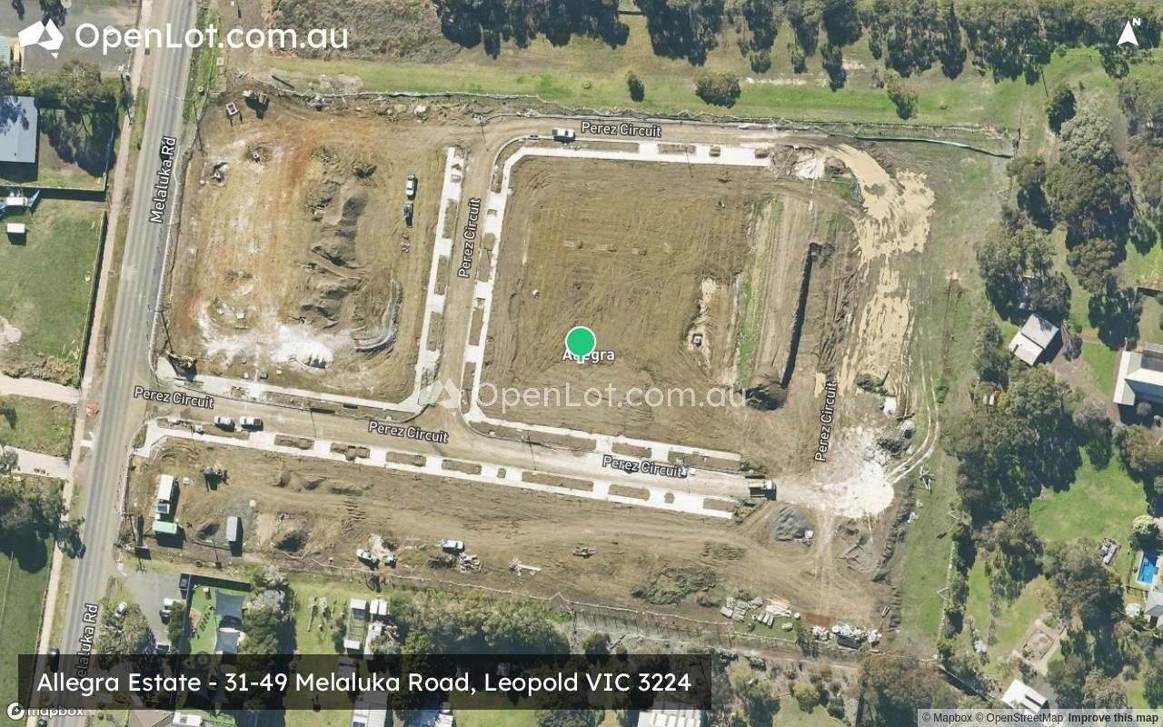 Satellite image for Allegra Estate - 31-49 Melaluka Road, Leopold VIC 3224