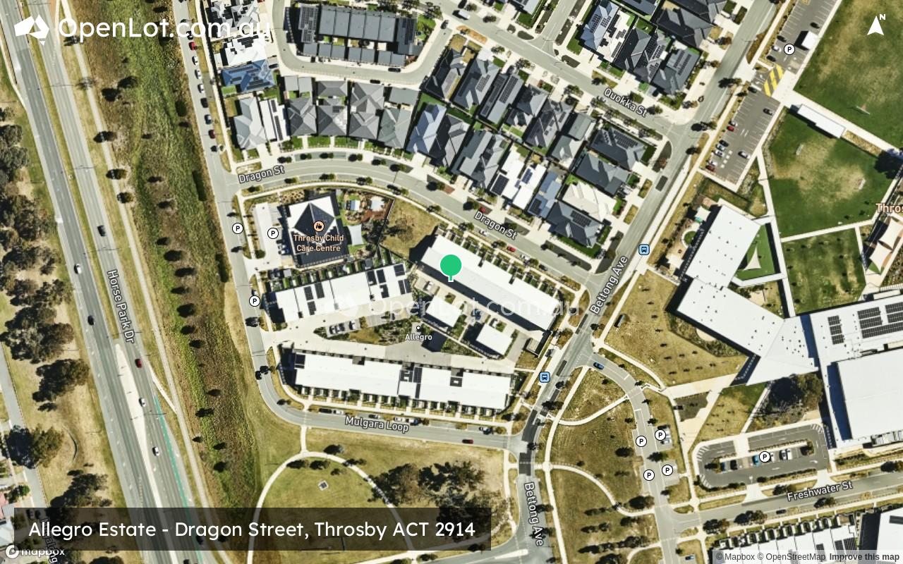 Satellite image for Allegro Estate - Dragon Street, Throsby ACT 2914