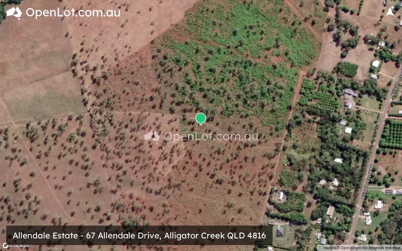 Satellite image for Allendale Estate - 67 Allendale Drive, Alligator Creek QLD 4816