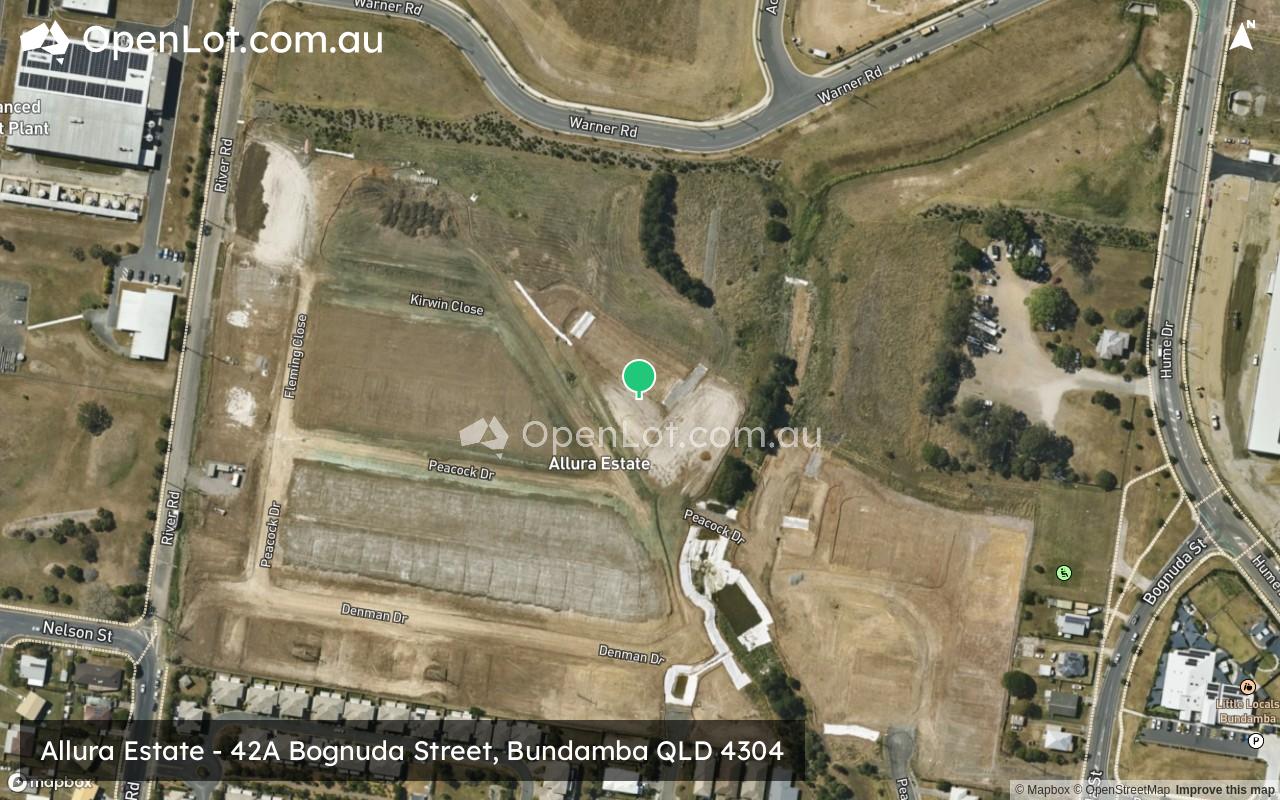 Satellite image for Allura Estate - 42A Bognuda Street, Bundamba QLD 4304