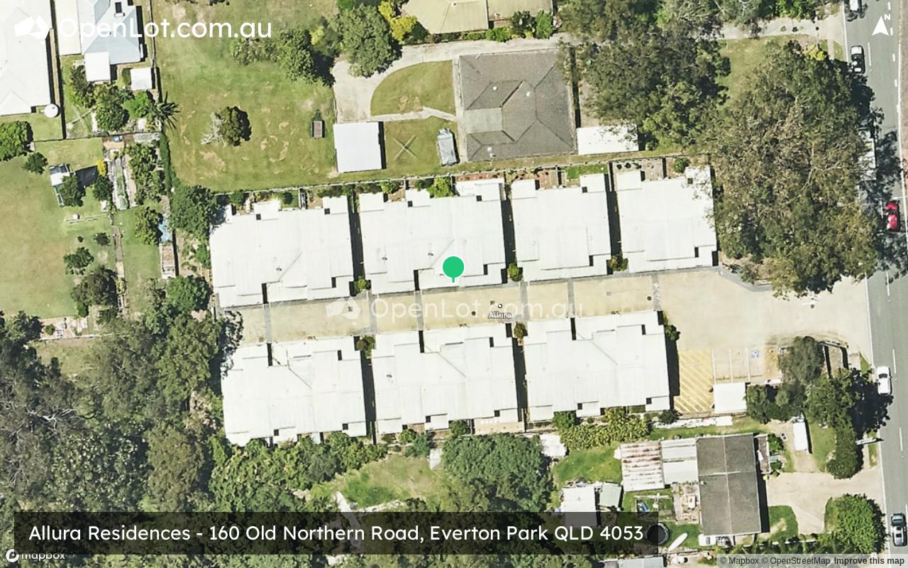 Satellite image for Allura Residences - 160 Old Northern Road, Everton Park QLD 4053
