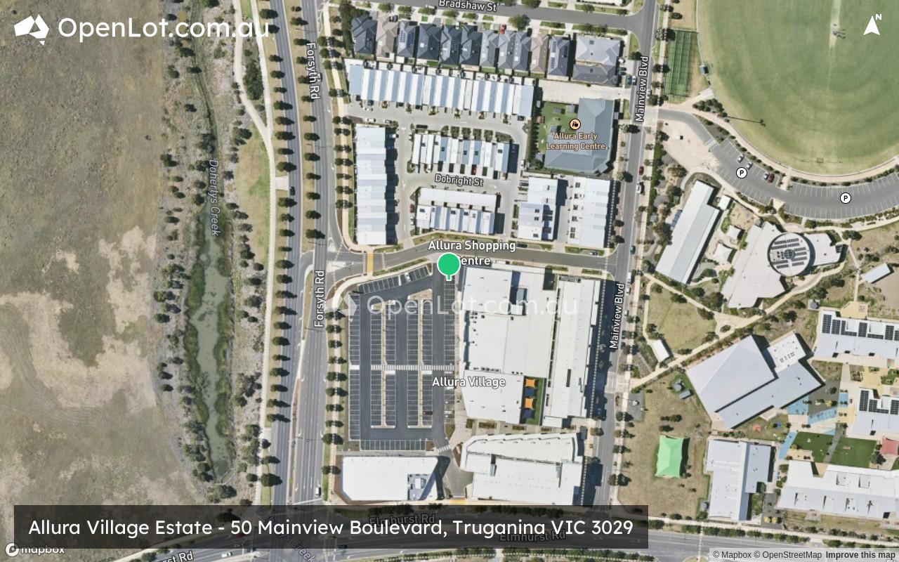 Satellite image for Allura Village Estate - 50 Mainview Boulevard, Truganina VIC 3029