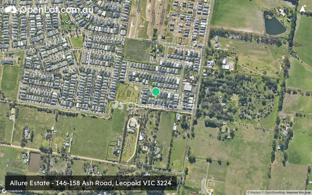 Satellite image for Allure Estate - 146-158 Ash Road, Leopold VIC 3224