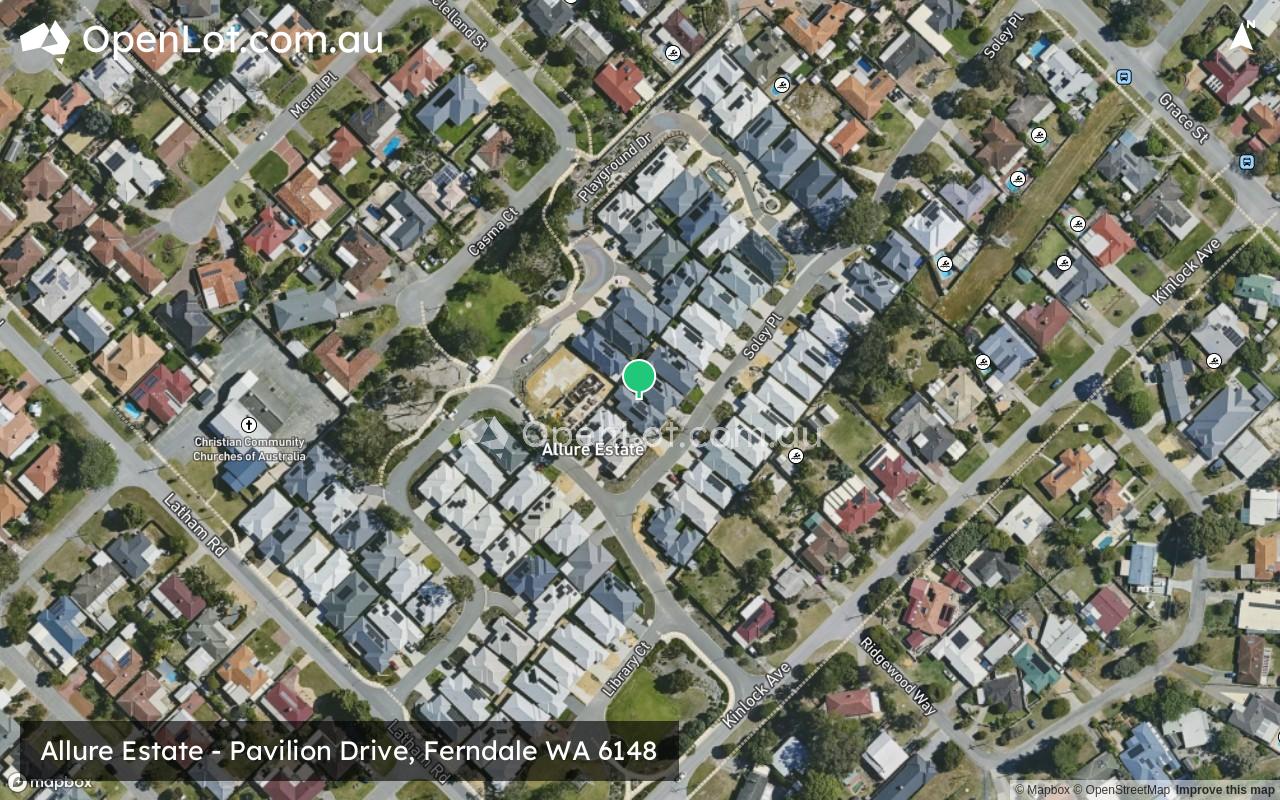 Satellite image for Allure Estate - Pavilion Drive, Ferndale WA 6148