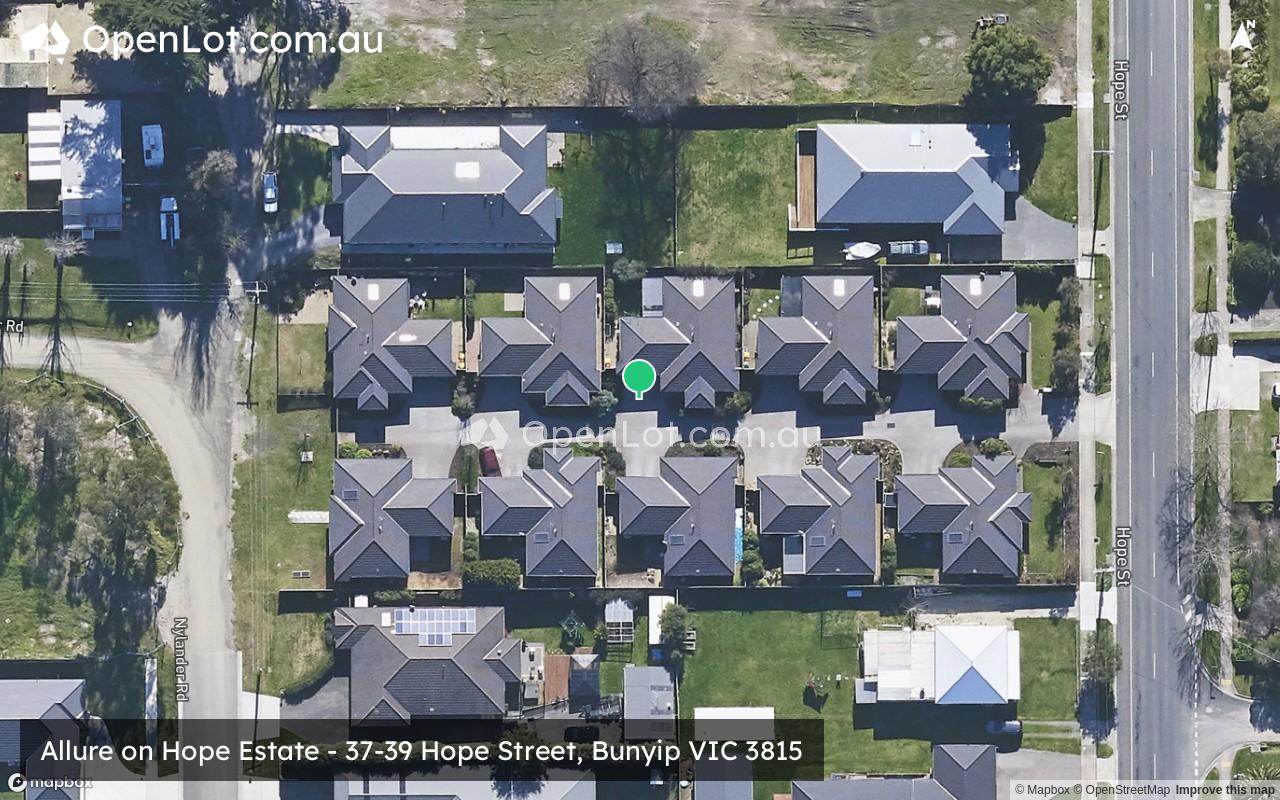 Satellite image for Allure on Hope Estate - 37-39 Hope Street, Bunyip VIC 3815
