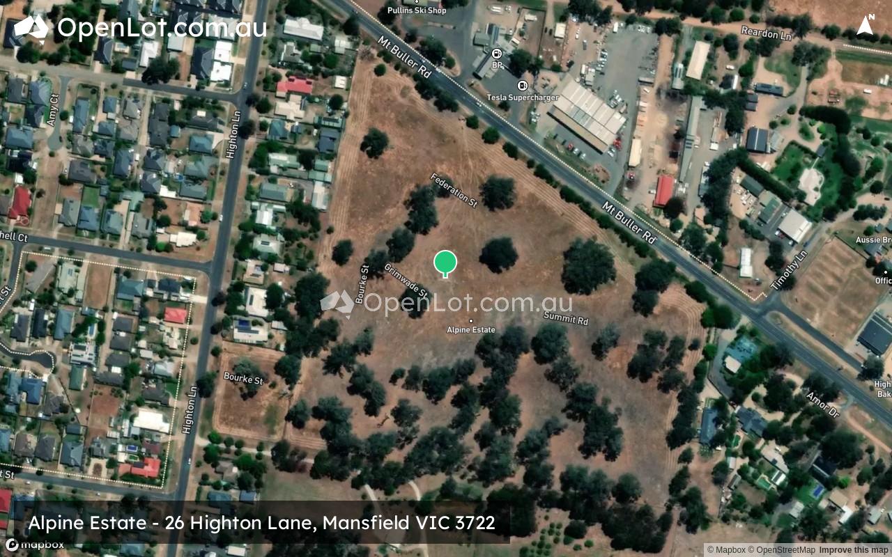 Satellite image for Alpine Estate - 26 Highton Lane, Mansfield VIC 3722