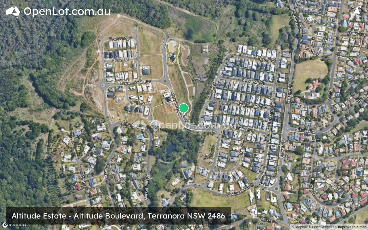 Satellite image for Altitude Estate - Altitude Boulevard, Terranora NSW 2486