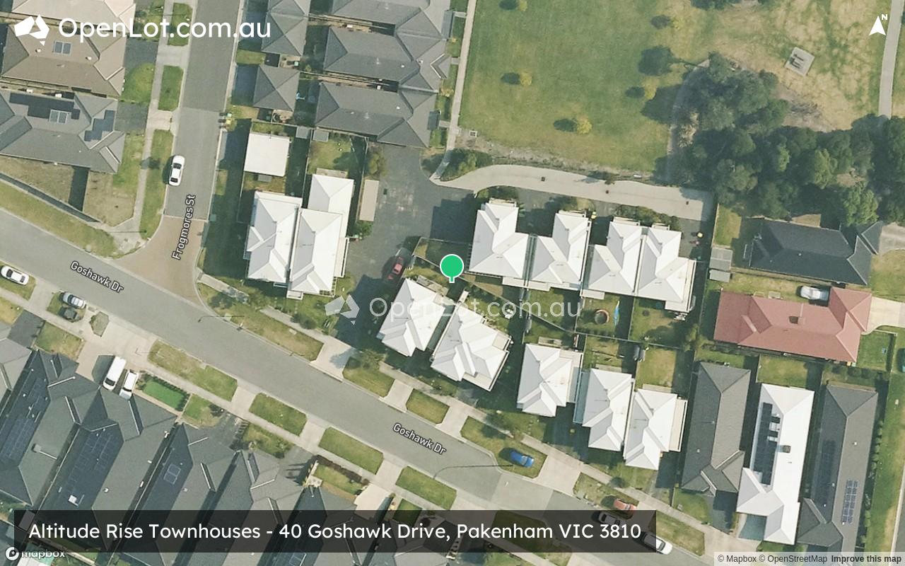 Satellite image for Altitude Rise Townhouses - 40 Goshawk Drive, Pakenham VIC 3810