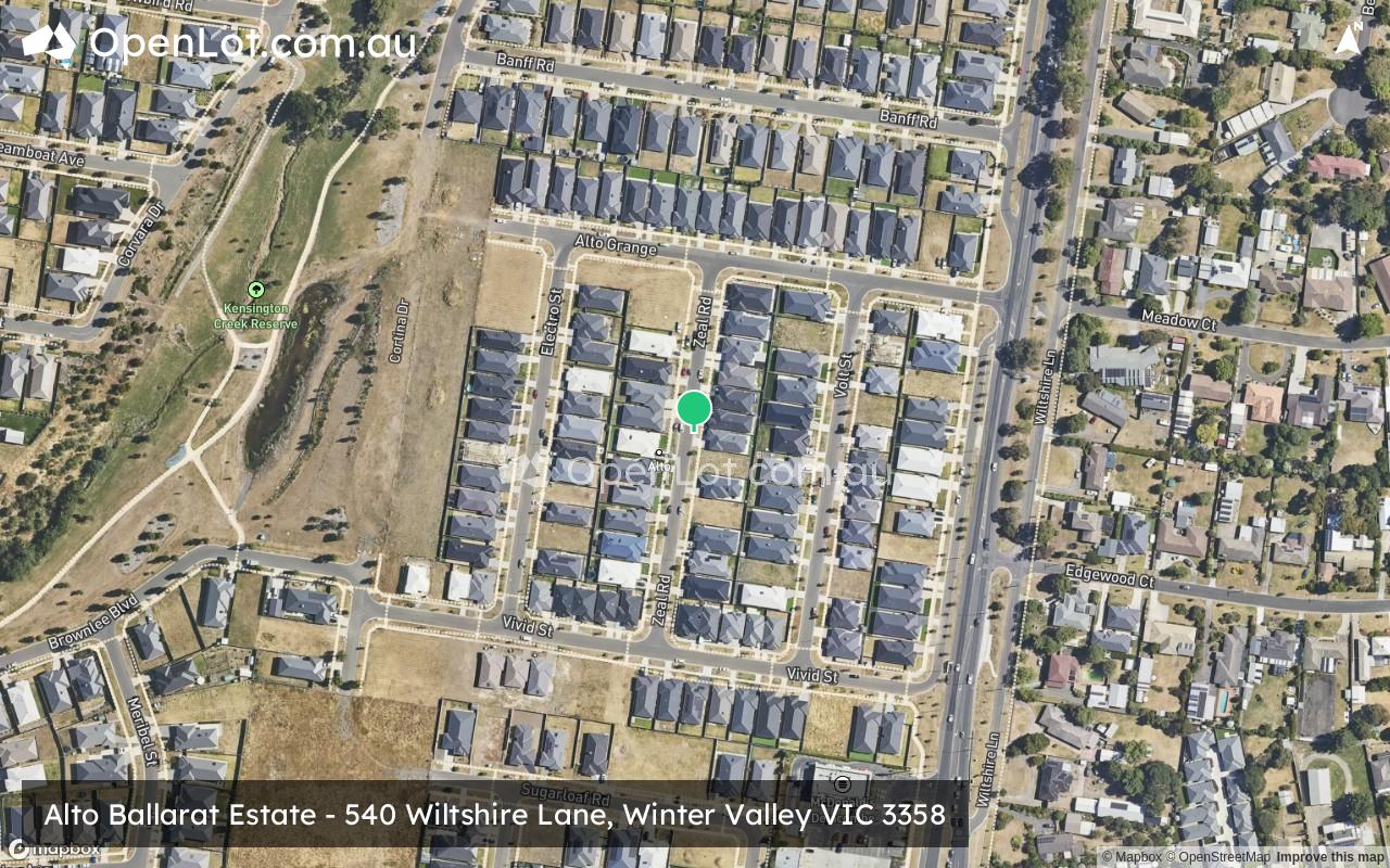 Satellite image for Alto Ballarat Estate - 540 Wiltshire Lane, Winter Valley VIC 3358