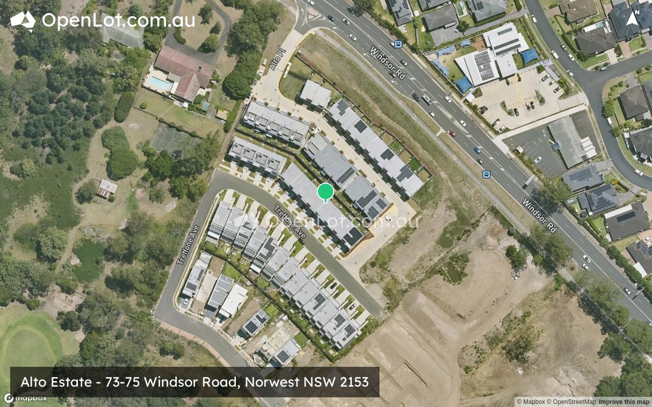 Satellite image for Alto Estate - 73-75 Windsor Road, Norwest NSW 2153