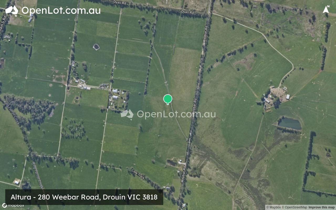 Satellite image for Altura - 280 Weebar Road, Drouin VIC 3818