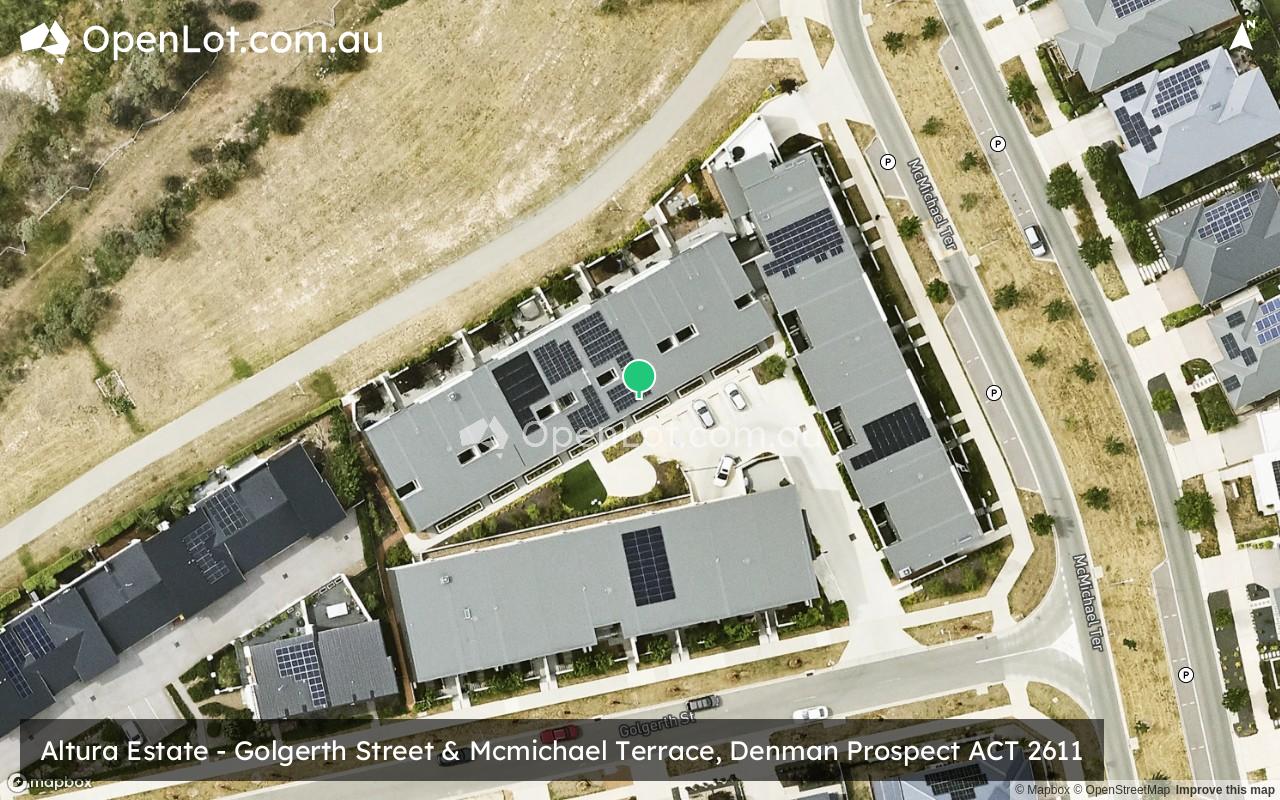 Satellite image for Altura Estate - Golgerth Street & Mcmichael Terrace, Denman Prospect ACT 2611