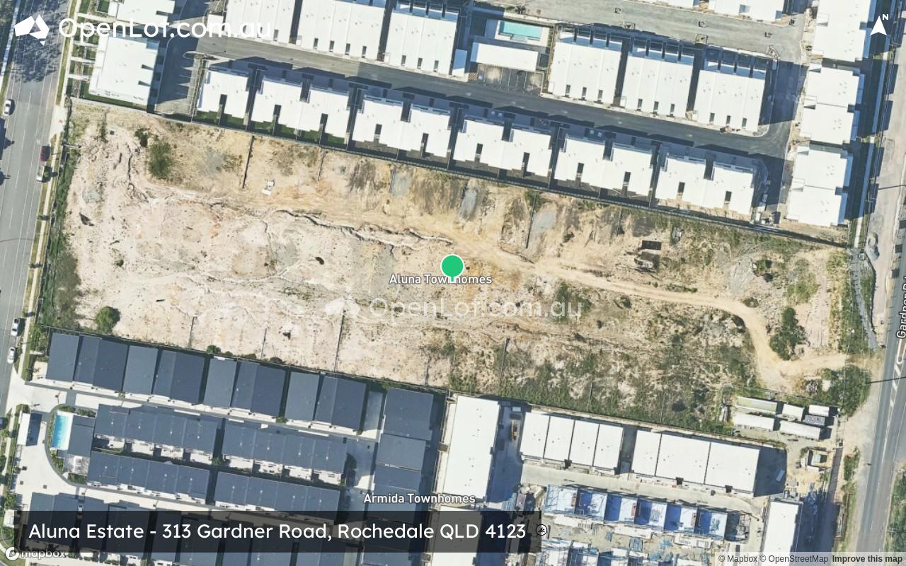 Satellite image for Aluna Estate - 313 Gardner Road, Rochedale QLD 4123
