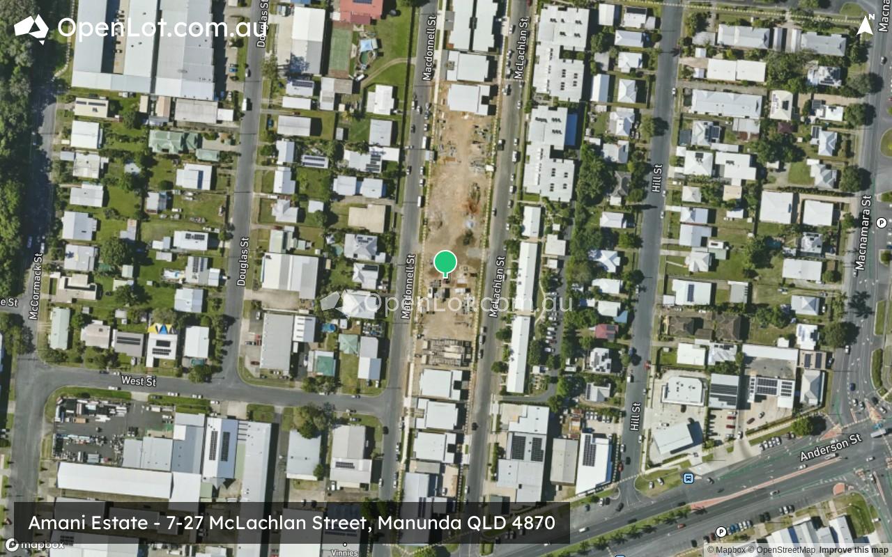 Satellite image for Amani Estate - 7-27 McLachlan Street, Manunda QLD 4870