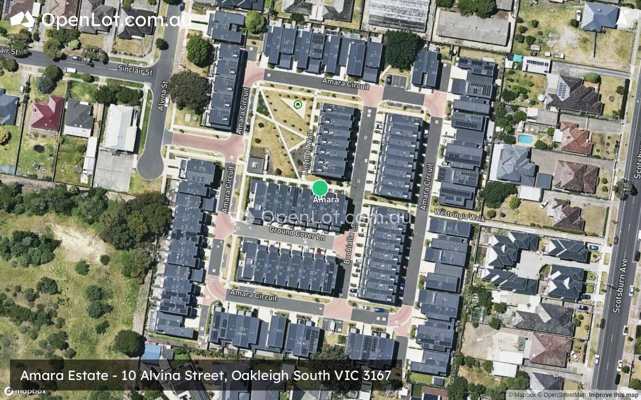 Satellite image for Amara Estate - 10 Alvina Street, Oakleigh South VIC 3167