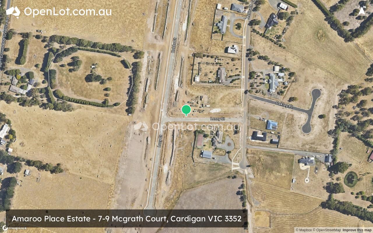 Satellite image for Amaroo Place Estate - 7-9 Mcgrath Court, Cardigan VIC 3352