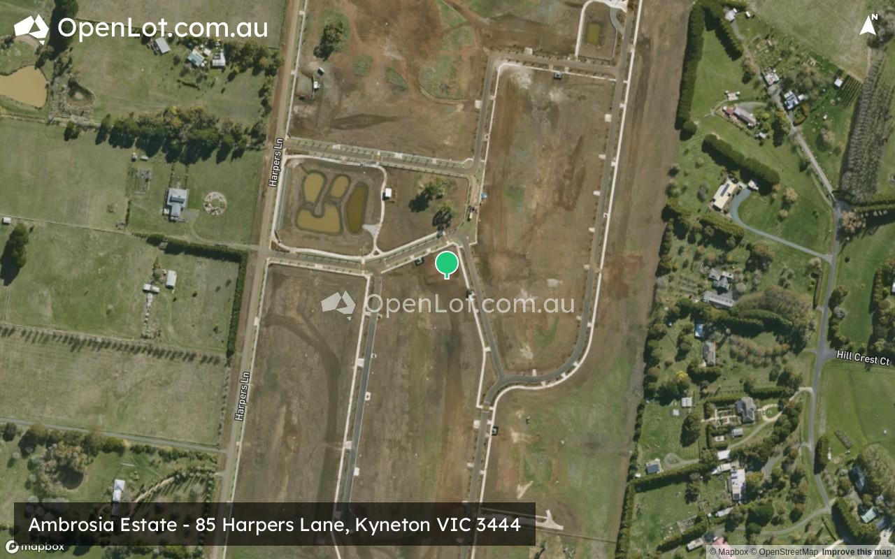 Satellite image for Ambrosia Estate - 85 Harpers Lane, Kyneton VIC 3444