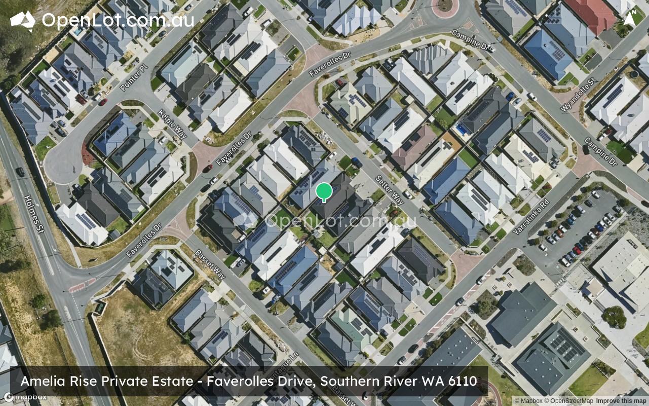 Satellite image for Amelia Rise Private Estate - Faverolles Drive, Southern River WA 6110