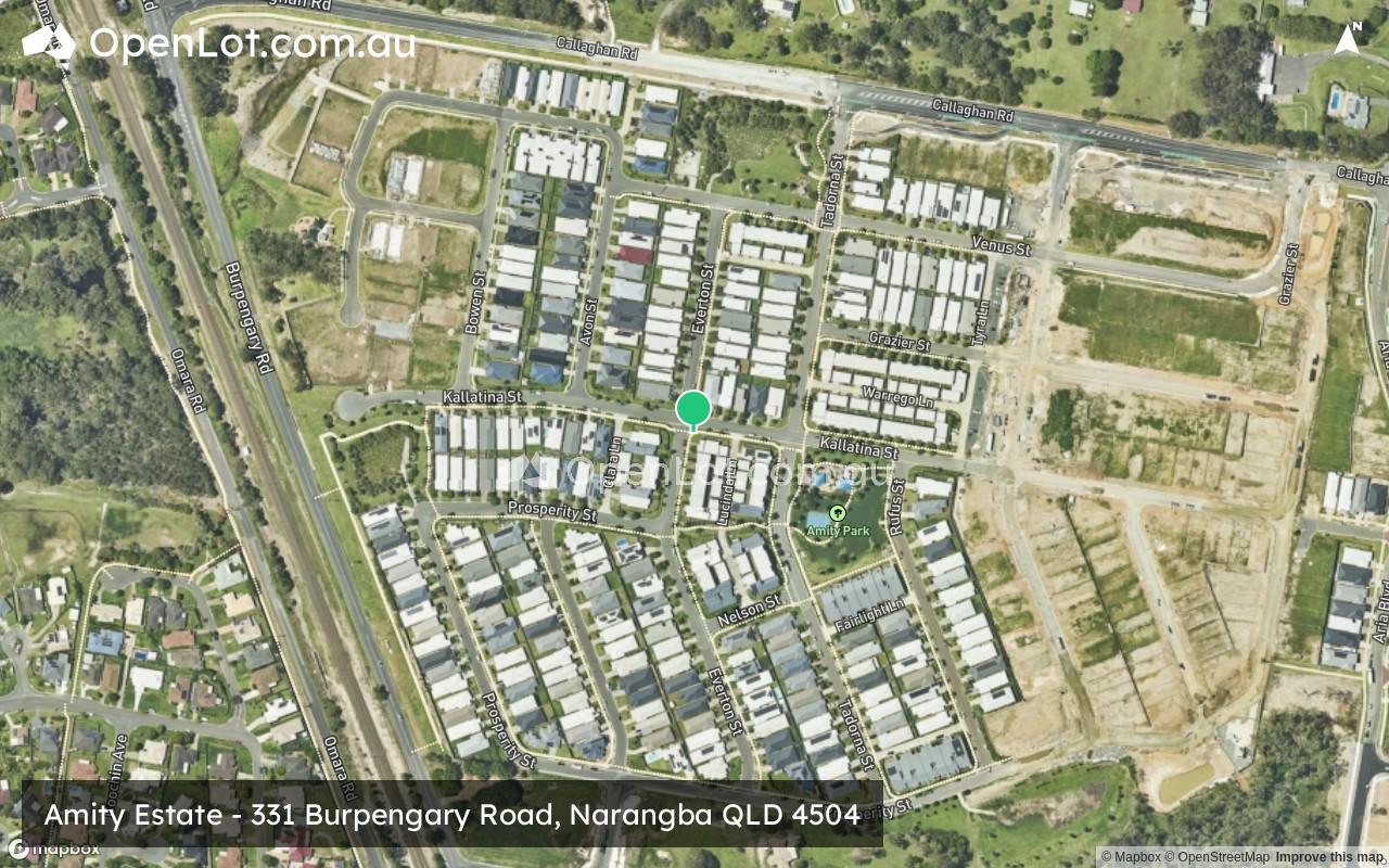 Satellite image for Amity Estate - 331 Burpengary Road, Narangba QLD 4504