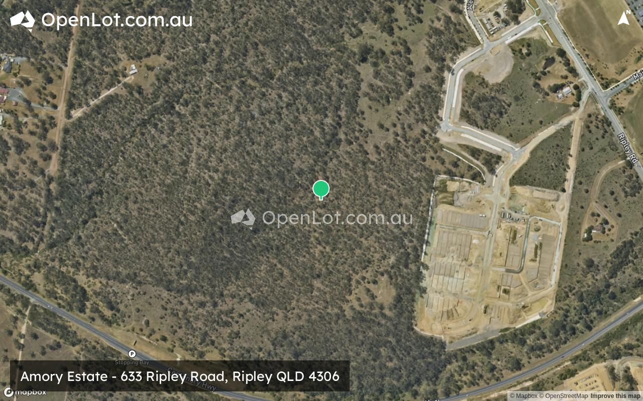 Satellite image for Amory Estate - 633 Ripley Road, Ripley QLD 4306