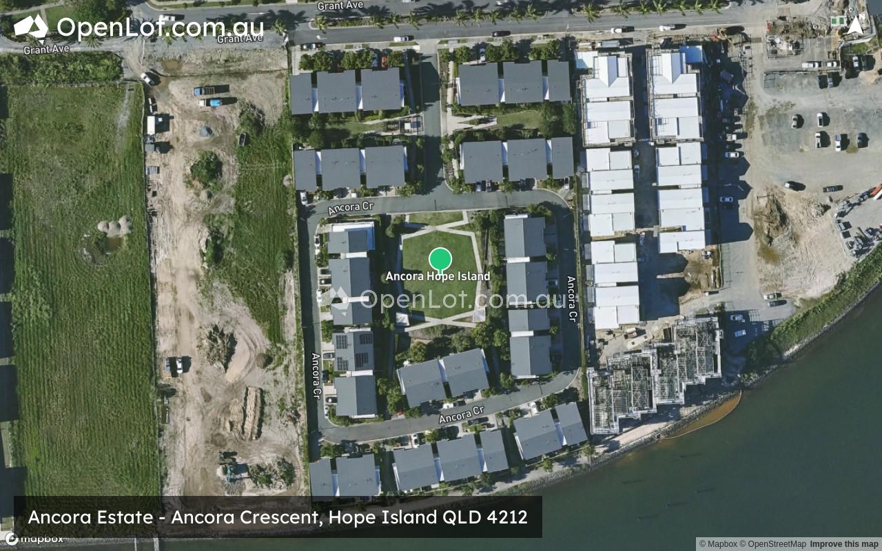 Satellite image for Ancora Estate - Ancora Crescent, Hope Island QLD 4212
