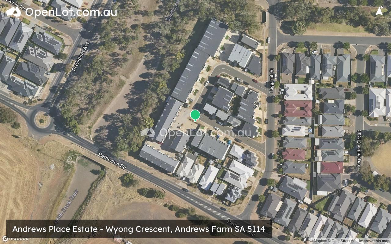 Satellite image for Andrews Place Estate - Wyong Crescent, Andrews Farm SA 5114