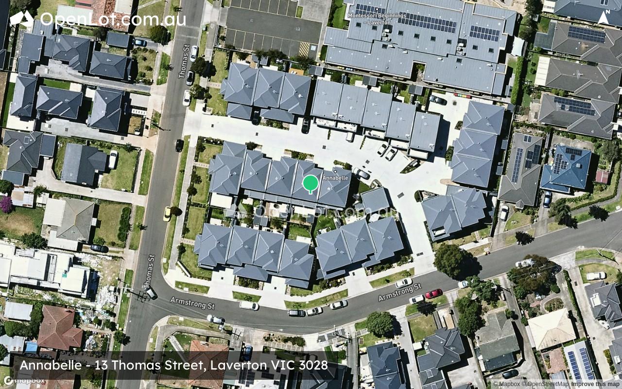 Satellite image for Annabelle - 13 Thomas Street, Laverton VIC 3028