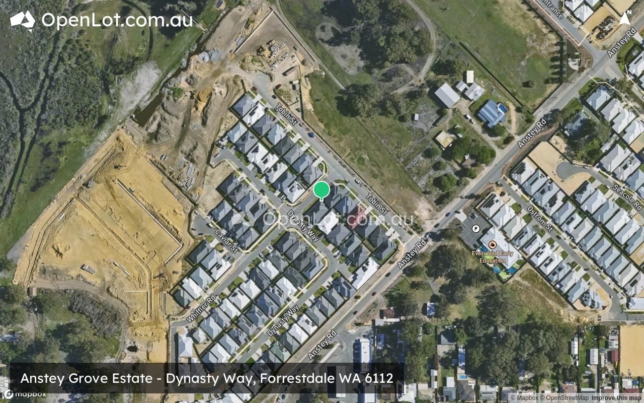 Satellite image for Anstey Grove Estate - Dynasty Way, Forrestdale WA 6112