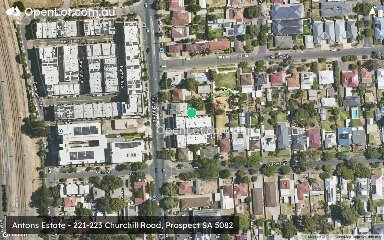 Satellite image for Antons Estate - 221-223 Churchill Road, Prospect SA 5082