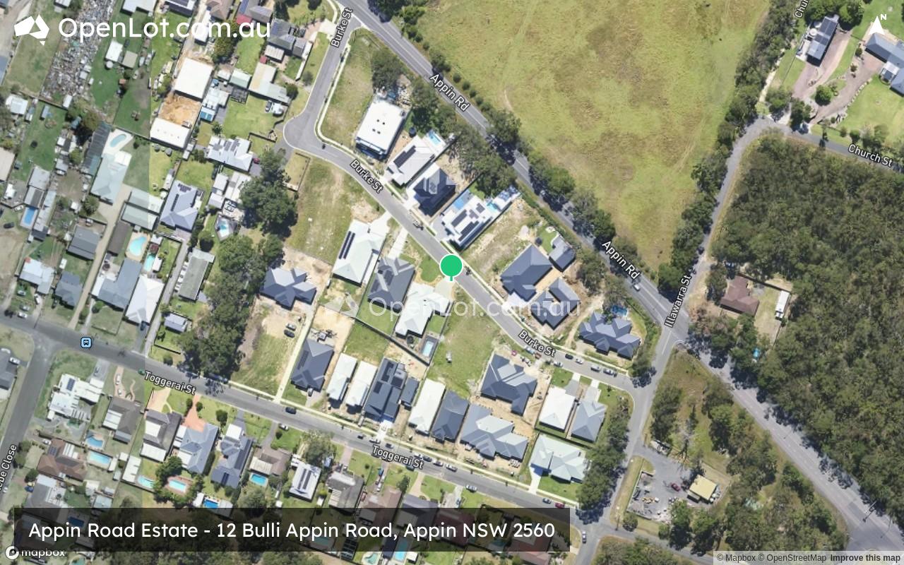 Satellite image for Appin Road Estate - 12 Bulli Appin Road, Appin NSW 2560