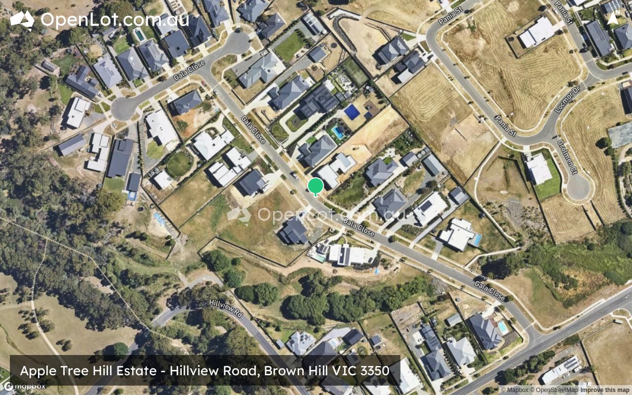 Satellite image for Apple Tree Hill Estate - Hillview Road, Brown Hill VIC 3350