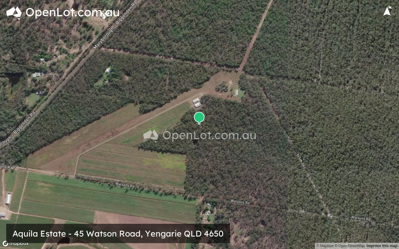 Satellite image for Aquila Estate - 45 Watson Road, Yengarie QLD 4650