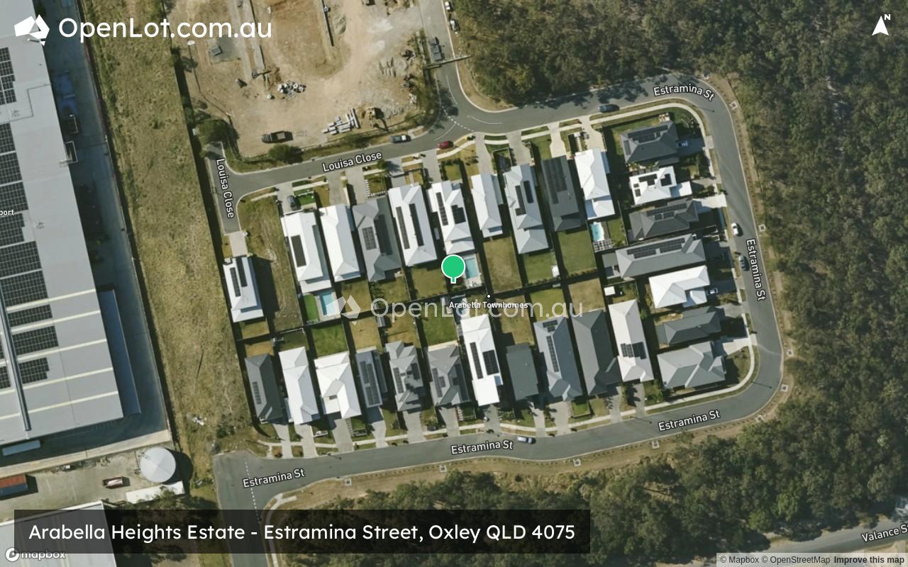 Satellite image for Arabella Heights Estate - Estramina Street, Oxley QLD 4075