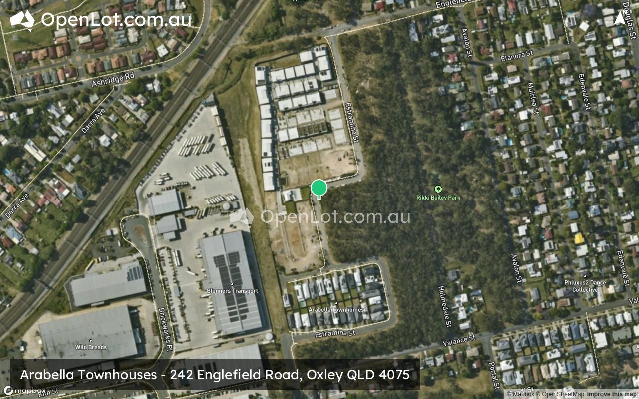 Satellite image for Arabella Townhouses - 242 Englefield Road, Oxley QLD 4075