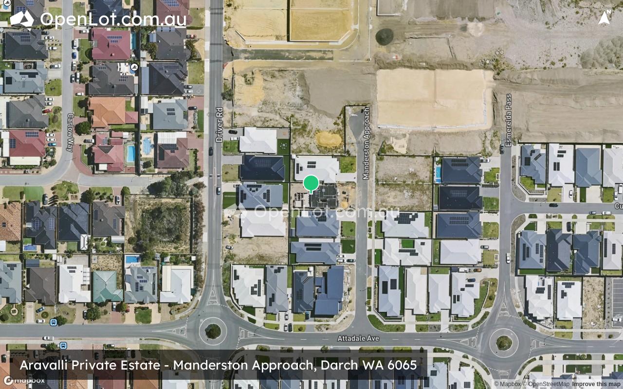 Satellite image for Aravalli Private Estate - Manderston Approach, Darch WA 6065
