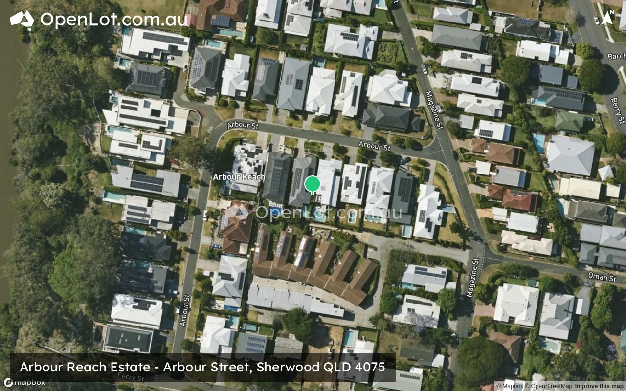 Satellite image for Arbour Reach Estate - Arbour Street, Sherwood QLD 4075