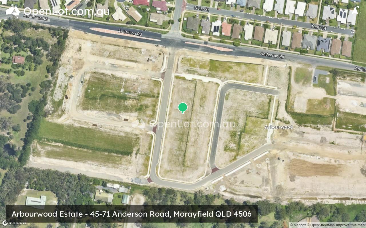 Satellite image for Arbourwood Estate - 45-71 Anderson Road, Morayfield QLD 4506