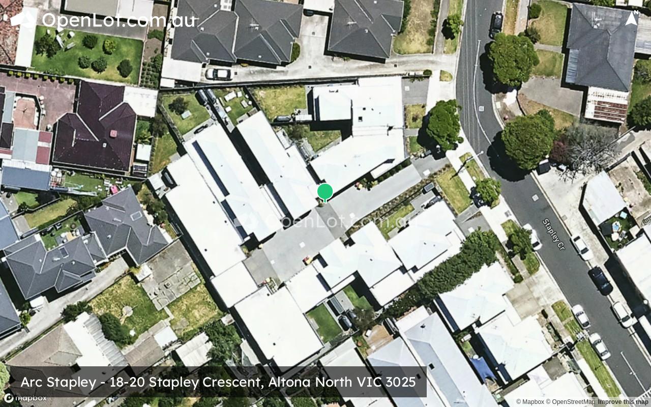 Satellite image for Arc Stapley - 18-20 Stapley Crescent, Altona North VIC 3025
