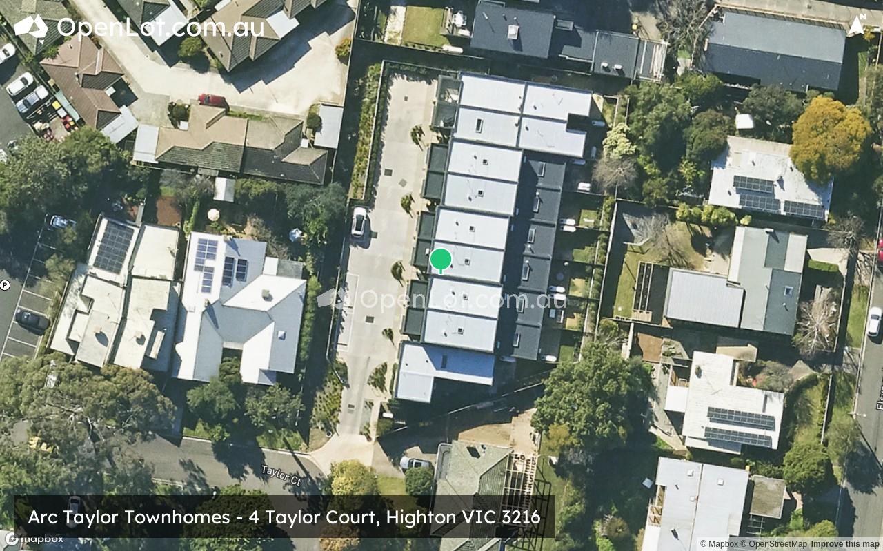 Satellite image for Arc Taylor Townhomes - 4 Taylor Court, Highton VIC 3216