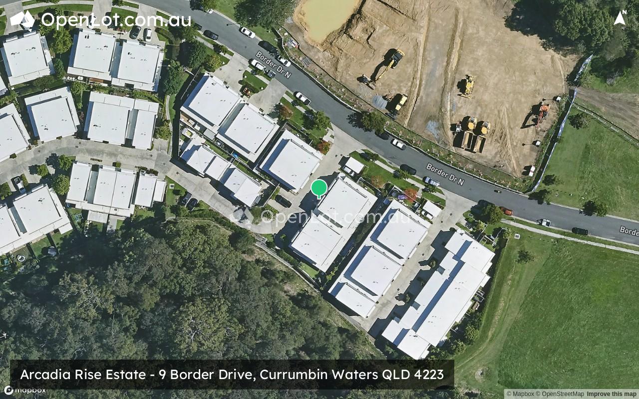 Satellite image for Arcadia Rise Estate - 9 Border Drive, Currumbin Waters QLD 4223
