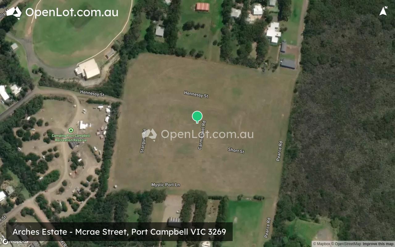 Satellite image for Arches Estate - Mcrae Street, Port Campbell VIC 3269