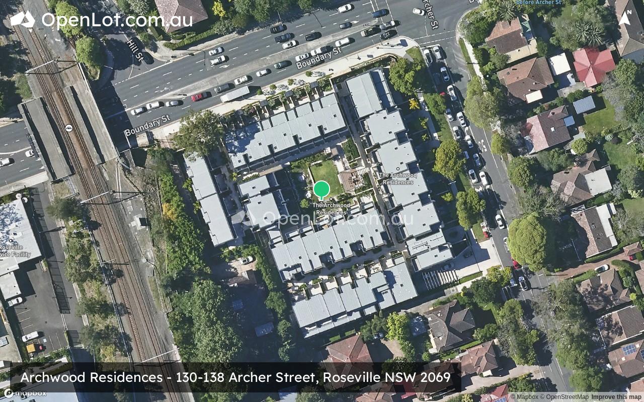 Satellite image for Archwood Residences - 130-138 Archer Street, Roseville NSW 2069