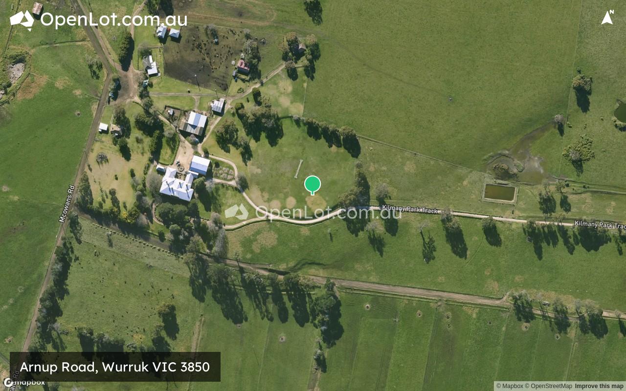 Satellite image for Arnup Road, Wurruk VIC 3850