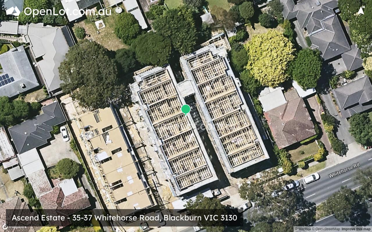 Satellite image for Ascend Estate - 35-37 Whitehorse Road, Blackburn VIC 3130