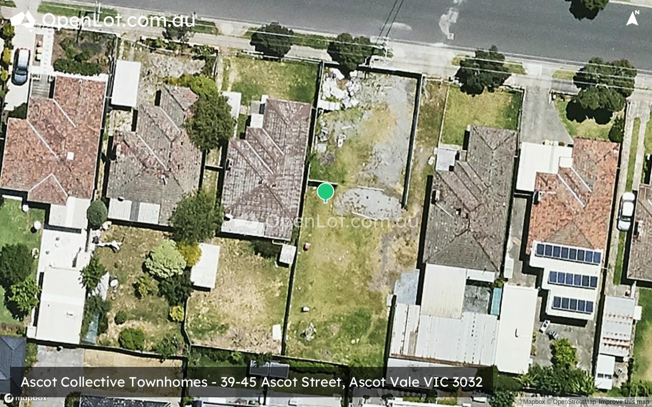 Satellite image for Ascot Collective Townhomes - 39-45 Ascot Street, Ascot Vale VIC 3032