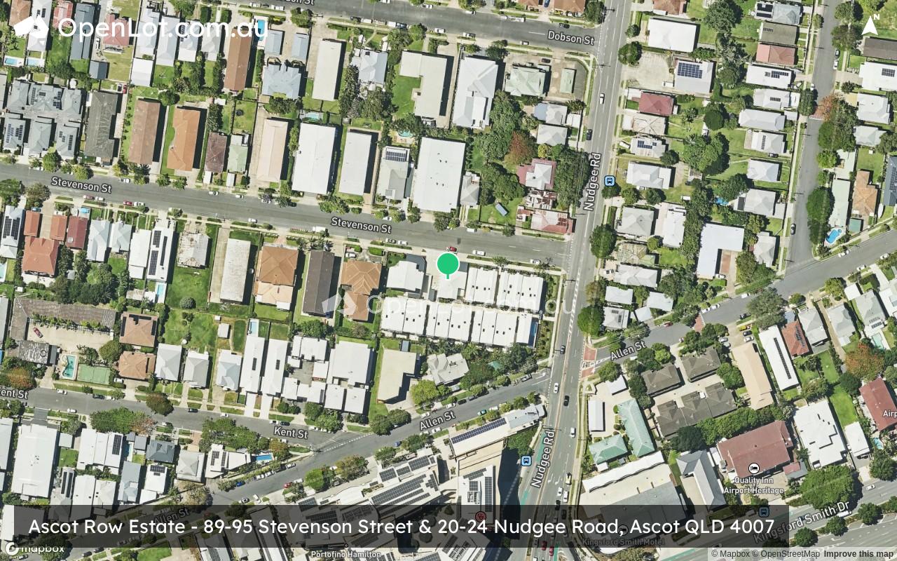 Satellite image for Ascot Row Estate - 89-95 Stevenson Street & 20-24 Nudgee Road, Ascot QLD 4007